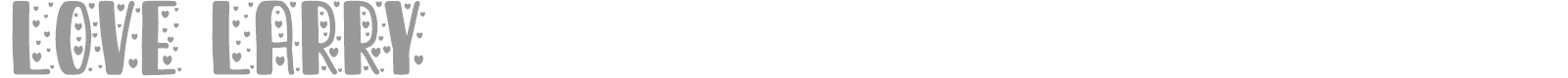 Love Larry font preview